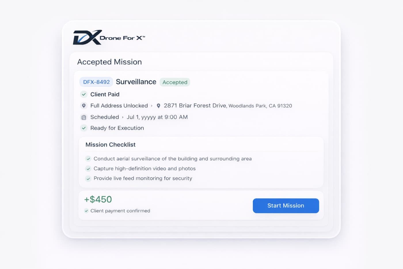 Access unlocks at payment
